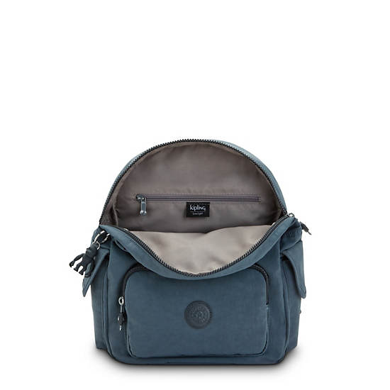 Kipling City Pack Small Ryggsekk Marineblå Grå | NO 1708YX